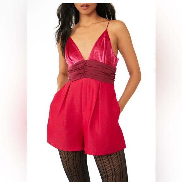 NWT Free People Skylie Rose Romper - Picture 1 of 6